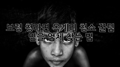 보령 청라면 옥계리 청소 꿀팁🍯 믿을 업체 찾는 법