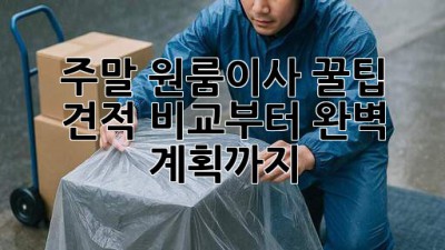 주말 원룸이사 꿀팁🍯: 견적 비교부터 완벽 계획까지!